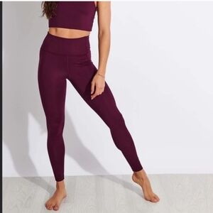 Girlfriend Collective Plum Purple Leggings Small